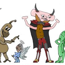 Science vs Religon. Traditional illustration, Character Design, Digital Illustration, Digital Drawing, Drawing, and Creativit project by Anna Laura de Faria - 08.23.2021