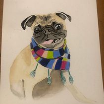 Mi Proyecto del curso: Retratos expresivos de animales en acuarela Ein Projekt aus dem Bereich Traditionelle Illustration, Aquarellmalerei, Realistische Zeichnung und Naturalistische Illustration von Desirée Serna - 11.08.2021