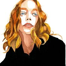 My project in Watercolor Portrait from a Photo course. Traditional illustration, Watercolor Painting, and Portrait Drawing project by Lena Tamini - 08.23.2021