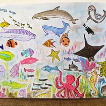 Mi Proyecto del curso: Técnicas de ilustración para desbloquear tu creatividad. Design, Traditional illustration, Fine Arts, Painting, Creativit, Creating with Kids, and Sketchbook project by Mary Lopez - 08.24.2021