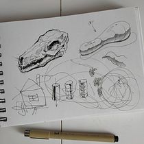 My project in Daily Sketching for Creative Inspiration course. Projekt z dziedziny Trad, c, jna ilustracja, Sketching, Kreat, wność,  R, sunek i Sketchbook użytkownika Vadim Ladanov - 24.08.2021