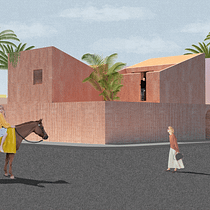 Meu projeto do curso: Representação gráfica de projetos arquitetônicos. Architecture, Graphic Design, Interior Architecture, Interior Design, L, scape Architecture, Collage, Digital Architecture, and Architectural Illustration project by Carol Arcoverde - 08.24.2021