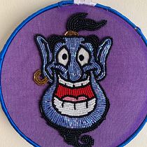 My project in Beaded Embroidery Portraits course. Een project van Ontwerp van accessoires, Borduurwerk y  Interieurdecoratie van dailaccm - 06.06.2021