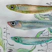 Mein Kursprojekt: Aquarellillustration von Meereswelten . Un projet de Illustration traditionnelle, Peinture, Aquarelle et Illustration naturaliste de Svetlana - 24.08.2021