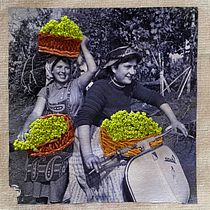 Mi Proyecto del curso: Bordado en fotografías sobre tela. Photograph, Collage, Paper Craft, Printing, Embroider, and DIY project by Yaret Angheven - 08.21.2021