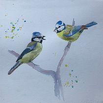 My project in Artistic Watercolor Techniques for Illustrating Birds course. Traditional illustration, Watercolor Painting, Realistic Drawing, and Naturalistic Illustration project by josephinetanton - 08.25.2021
