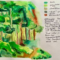Mein Kursprojekt: Aquarellreiseheft. Traditional illustration, Watercolor Painting, Architectural Illustration, and Sketchbook project by Svetlana - 08.25.2021