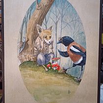  Mi proyecto del curso: Acuarela sobre madera.. Traditional illustration, Fine Arts, and Watercolor Painting project by Álvaro Ferrero - 08.25.2021