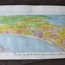 Mon projet du cours : Carnet de voyage à l’aquarelle. Traditional illustration, Watercolor Painting, Architectural Illustration, and Sketchbook project by ocath - 08.25.2021
