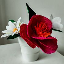 My project in Paper Flower Craft Techniques course. Projekt z dziedziny Papercraft,  Dekoracja wnętrz i DIY użytkownika Marta Dutka - 26.08.2021