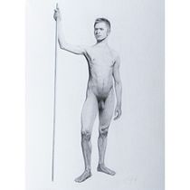 Dibujo realista de la figura humana.. Traditional illustration, Fine Arts, Sketching, Pencil Drawing, Drawing, Realistic Drawing, and Figure Drawing project by Francisco David Ramos Romero - 08.21.2021