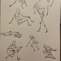 Mi Proyecto del curso: Dibujo anatómico para principiantes. Fine Arts, Sketching, Pencil Drawing, Drawing, Realistic Drawing, and Figure Drawing project by Melanie Diaz - 08.27.2021