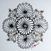 Meu projeto do curso: A arte de desenhar mandalas: crie padrões geométricos. Ink Illustration project by mandaladocoracao - 08.27.2021