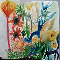 Mi Proyecto del curso: Cuaderno de artista: explora técnicas de ilustración. Design, Traditional illustration, Fine Arts, Painting, Creativit, Creating with Kids, and Sketchbook project by Mariana Policicchio - 08.27.2021