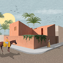 My Project in Architectural Visualization Using Digital Collage Course. Un projet de Architecture, Design graphique, Architecture d'intérieur, Design d'intérieur, Pa, sagisme, Collage, Architecture numérique et Illustration architecturale de Gabriela Tavares - 27.08.2021