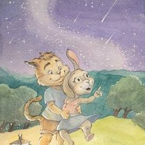 My project in Animal Characters in Watercolor for Children’s Books course. Traditional illustration, Fine Arts, Painting, Drawing, Watercolor Painting, Children's Illustration, and Narrative project by Bilyana Nikolaeva - 08.28.2021