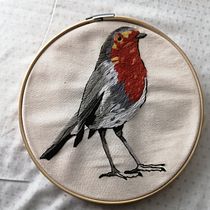 Mi Proyecto del curso: Pintar con hilo: técnicas de ilustración textil. Ilustração tradicional, e Bordado projeto de Arely Mejia - 28.08.2021