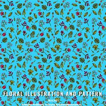 My project in Floral Illustration and Pattern Design course. Traditional illustration, Painting, Pattern Design, Drawing, and Botanical Illustration project by Kristýna Hrášková - 08.28.2021
