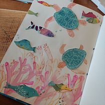 Mi Proyecto del curso: Ilustración de universos marinos en acuarela. Un projet de Illustration traditionnelle, Peinture, Aquarelle et Illustration naturaliste de Ana Bondioli - 29.08.2021