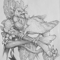 Basilisco. Traditional illustration, Drawing, Realistic Drawing, and Naturalistic Illustration project by Augusto Isaias Lopez Mercado - 08.29.2021