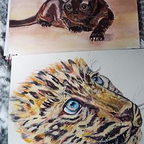 Sable Burmese cat - My project in Expressive Animal Portraits in Watercolor course Ein Projekt aus dem Bereich Aquarellmalerei, Naturalistische Illustration, Traditionelle Illustration und Realistische Zeichnung von pronker_therover - 29.08.2021