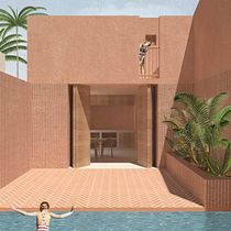 Mi Proyecto del curso: Representación gráfica de proyectos arquitectónicos. Un projet de Architecture, Design graphique, Architecture d'intérieur, Design d'intérieur, Pa, sagisme, Collage, Architecture numérique et Illustration architecturale de Camila Francisca Hill - 30.08.2021