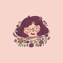 Meu projeto do curso: Retrato ilustrado com elementos botânicos. Un progetto di Illustrazione tradizionale, Illustrazione digitale, Illustrazione botanica e Disegno digitale di Julia Martins - 28.08.2021