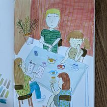 My project in Exploratory Sketchbook: Find Your Drawing Style course. Traditional illustration, Sketching, Creativit, Drawing, Watercolor Painting, Sketchbook, and Gouache Painting project by neoshirlyn - 08.30.2021