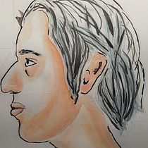 Mi Proyecto del curso: Cuaderno de retratos en acuarela. Painting, Watercolor Painting, Portrait Drawing, and Sketchbook project by Juan Manuel Valencia Córdoba - 08.29.2021