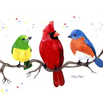 My project in Artistic Watercolor Techniques for Illustrating Birds course. Watercolor Painting, Traditional illustration, Realistic Drawing, and Naturalistic Illustration project by Marianne Larson - 08.26.2021