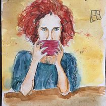 Final project in Artistic Watercolor Sketching: Dare to Express Your Ideas course. Traditional illustration, Sketching, Creativit, Drawing, Watercolor Painting, and Sketchbook project by jobien_groen - 08.30.2021