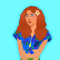 Mi Proyecto del curso: Retrato de personajes femeninos con Procreate. Projekt z dziedziny Trad, c, jna ilustracja, Ilustracja c, frowa, R, sunek c i frow użytkownika valentina mier - 29.08.2021