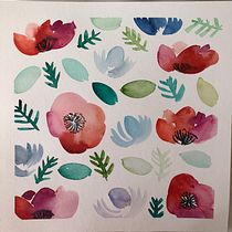 Mi projecto . Pattern Design, Fashion Design, and Watercolor Painting project by dannyboy2021 - 08.31.2021