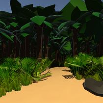 Meu projeto do curso: Modelagem de cenários low poly para vídeo games. 3D, and 3D Modeling project by Samuel Rener - 08.30.2021
