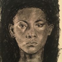 My project in Artistic Charcoal Portraiture: Creating Atmosphere course. Ilustração tradicional, Artes plásticas, Desenho, Desenho de retrato, Desenho realista, e Desenho artístico projeto de tbankssm - 01.09.2021