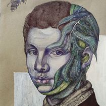 Mon projet du cours : Portrait réaliste au stylo. Ilustração tradicional, Desenho, Desenho de retrato, Desenho realista, e Desenho artístico projeto de Flaminia Carloni - 01.09.2021