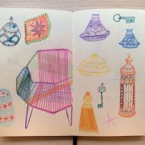 Mi Proyecto del curso: Técnicas de ilustración para desbloquear tu creatividad. Design, Traditional illustration, Fine Arts, Painting, Creativit, Creating with Kids, and Sketchbook project by Maria Cristina Rodriguez del Valle - 08.31.2021
