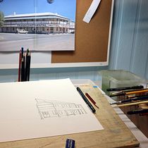 My project in Architectural Sketching with Watercolor and Ink course. Drawing, Watercolor Painting, Architectural Illustration, Sketchbook & Ink Illustration project by Dave Meikle - 09.02.2021