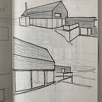 My project in Introduction to Freehand Architectural Design course. Architecture, and Architectural Illustration project by e2d - 09.02.2021
