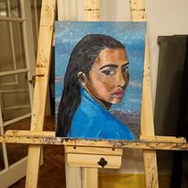 Mi Proyecto del curso: Retrato expresivo al óleo: explora la técnica alla prima. Un projet de Beaux Arts, Peinture , et Peinture à l'huile de Alejandra Juri Jarpa - 31.08.2021