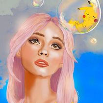 Mi Proyecto del curso: Retratos digitales de fantasía con Photoshop. Traditional illustration, Drawing, Digital Illustration, Portrait Drawing, Digital Drawing, and Digital Painting project by Mariana Alvarez - 09.02.2021