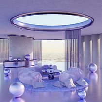 Mi Proyecto del curso: ArchViz de interiores: crea diseños 3D surrealistas con Blender. Arquitetura, Arquitetura de interiores, Arquitetura digital, e Visualização arquitetônica projeto de Carlos Miranda - 02.09.2021