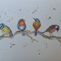 My project in Artistic Watercolor Techniques for Illustrating Birds course. Traditional illustration, Watercolor Painting, Realistic Drawing, and Naturalistic Illustration project by carmen conway - 09.03.2021