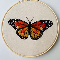 Meu projeto do curso: Técnicas de bordado realista. Traditional illustration, and Embroider project by Carina Lopes Soares - 09.03.2021