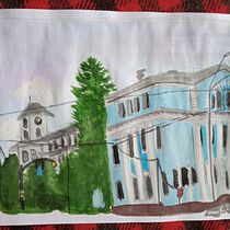 My project in Pictorial Sketchbook with Gouache course. Traditional illustration, Sketching, Drawing, Architectural Illustration, Sketchbook, and Gouache Painting project by Anastasia Kosaryk - 09.01.2021