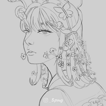 My project in Digital Fantasy Portraits with Photoshop course. Traditional illustration, Drawing, Digital Illustration, Portrait Drawing, Digital Drawing, and Digital Painting project by Lara - 09.03.2021