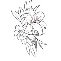 Mi Proyecto del curso: Tatuaje botánico con puntillismo. Projekt z dziedziny Trad, c, jna ilustracja, Projektowanie tatuaż, R i sunek botaniczn użytkownika Miguel Guerra - 01.09.2021