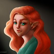 Mi Proyecto del curso: Iluminación y color para retratos digitales en Photoshop . Ilustração tradicional, Ilustração digital, e Pintura digital projeto de Gabriela Valladares - 21.08.2021