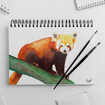 My project in Expressive Animal Portraits in Watercolor course. Un projet de Illustration traditionnelle, Aquarelle, Dessin réaliste et Illustration naturaliste de Cynthia - 04.09.2021