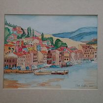 My project in Architectural Sketching with Watercolor and Ink course. Sketching, Drawing, Watercolor Painting, Architectural Illustration, Sketchbook & Ink Illustration project by Patti Hughes - 08.03.2021